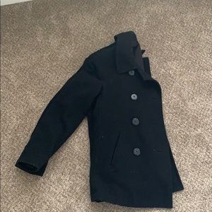 Black Old navy peacoat